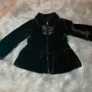 2T faux fur dressy coat
